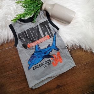 🌿5/$25 Club House Grey Shark Tank Top | sz 3t